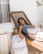 Sage Check Large Lunch Bag - SECONDS