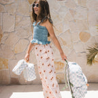 Sage Check Large Lunch Bag - SECONDS