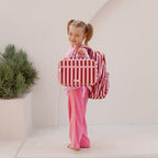 Burgundy Stripe Large Lunch Bag - PRE-ORDER (APRIL)