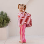 Burgundy Stripe Large Lunch Bag - PRE-ORDER (APRIL)