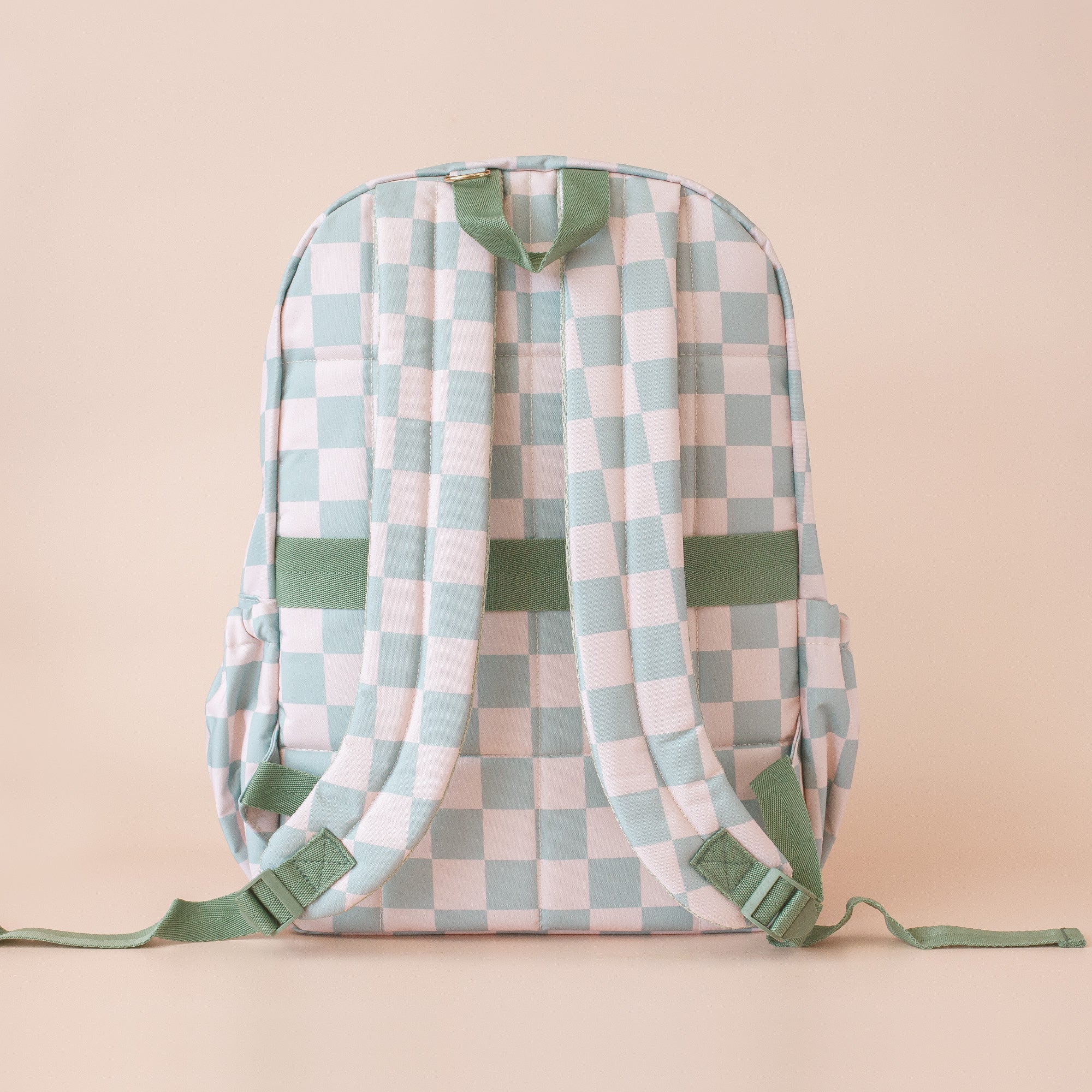 Sage Check Backpack - LOW STOCK