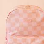 Peach Check Backpack - SECONDS