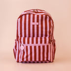 Burgundy Stripe Backpack