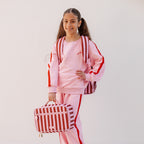 Burgundy Stripe Large Lunch Bag - PRE-ORDER (APRIL)