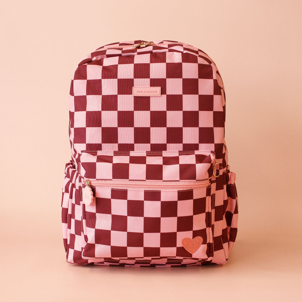 Cherry Check Backpack