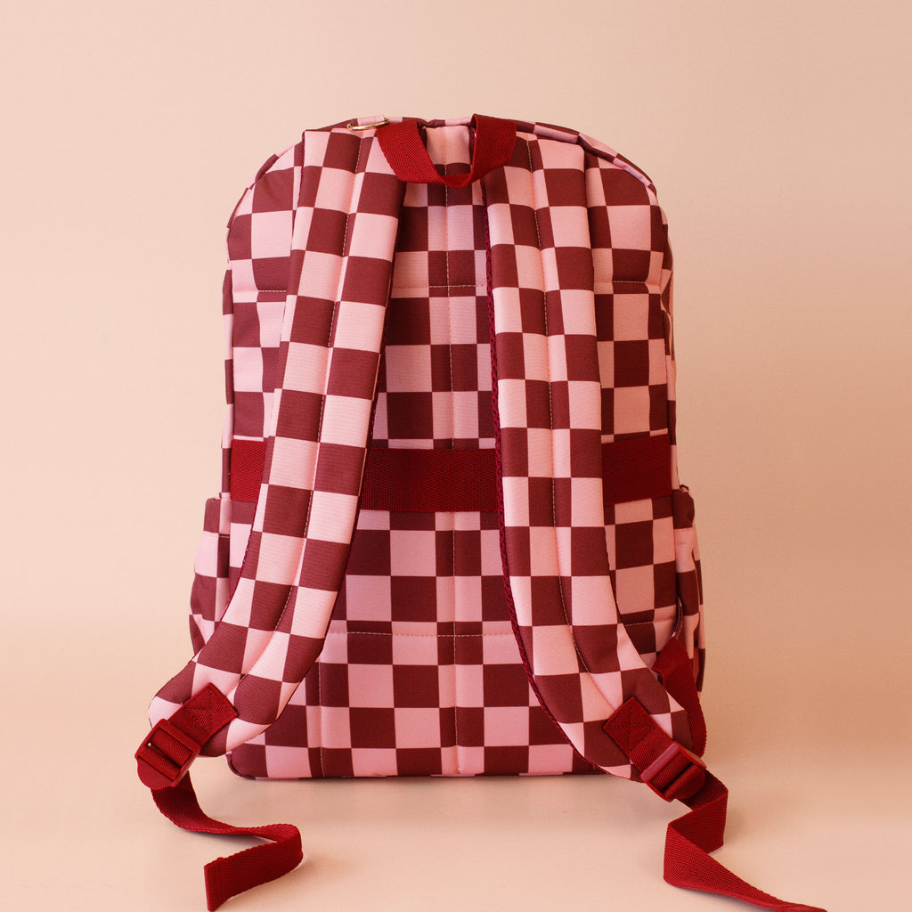 Cherry Check Backpack