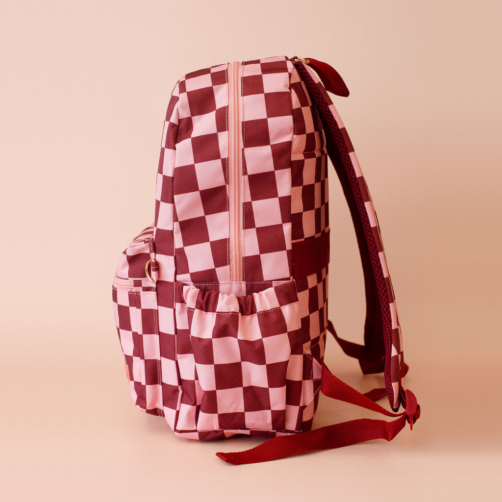 Cherry Check Backpack