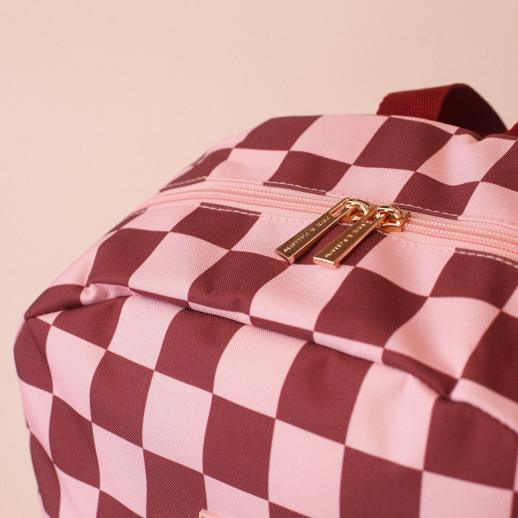 Cherry Check Backpack