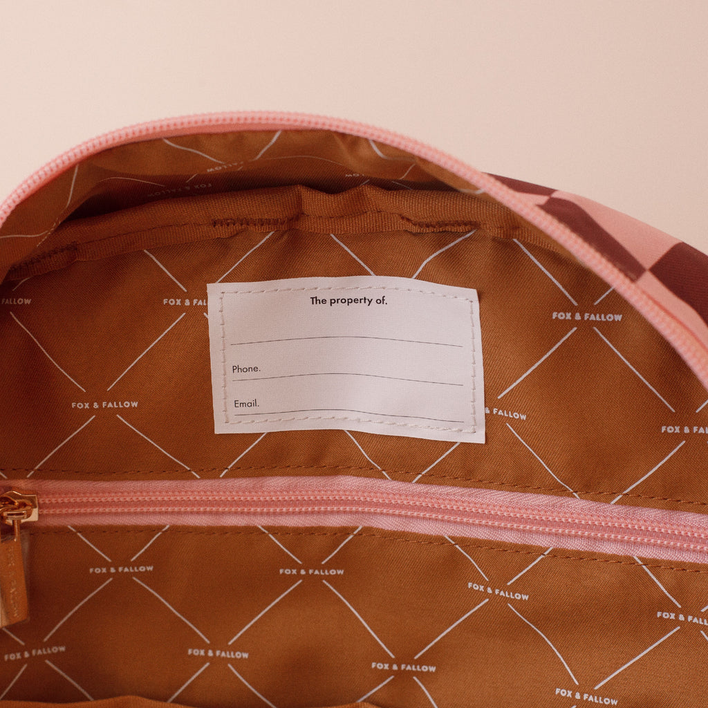 Cherry Check Backpack