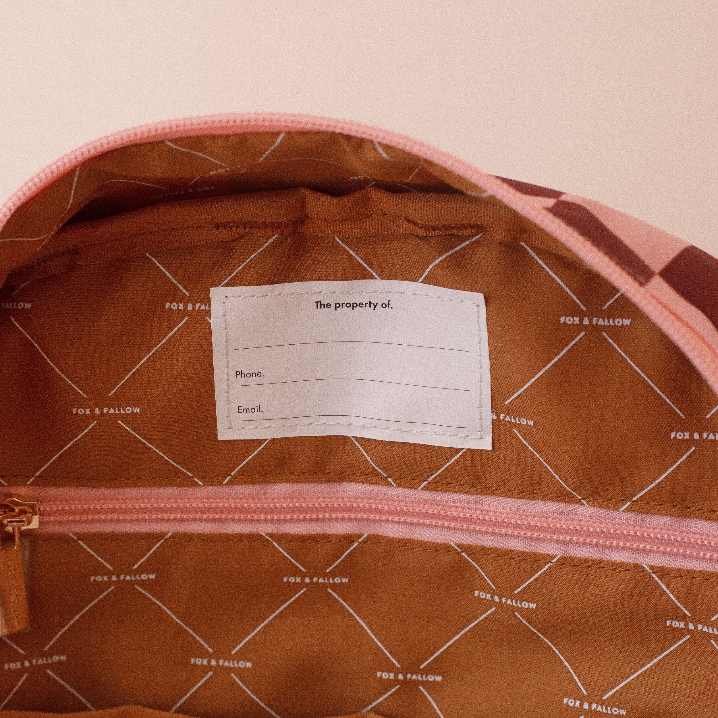 Cherry Check Backpack