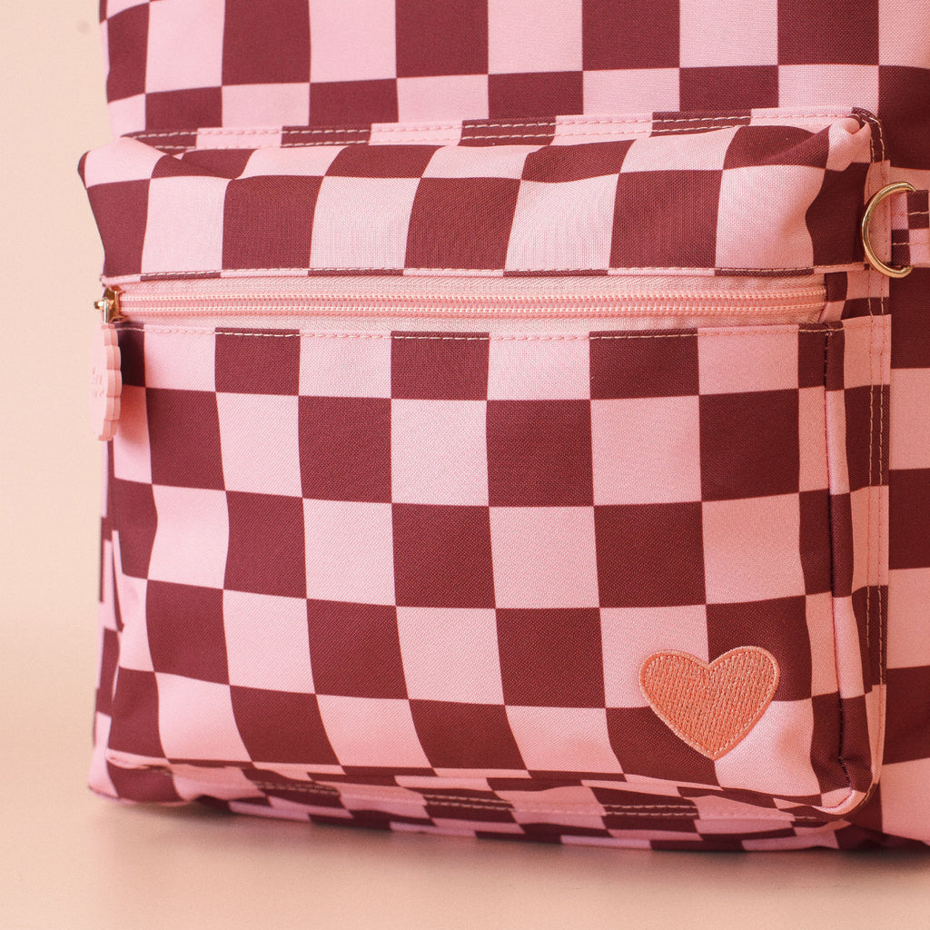 Cherry Check Backpack