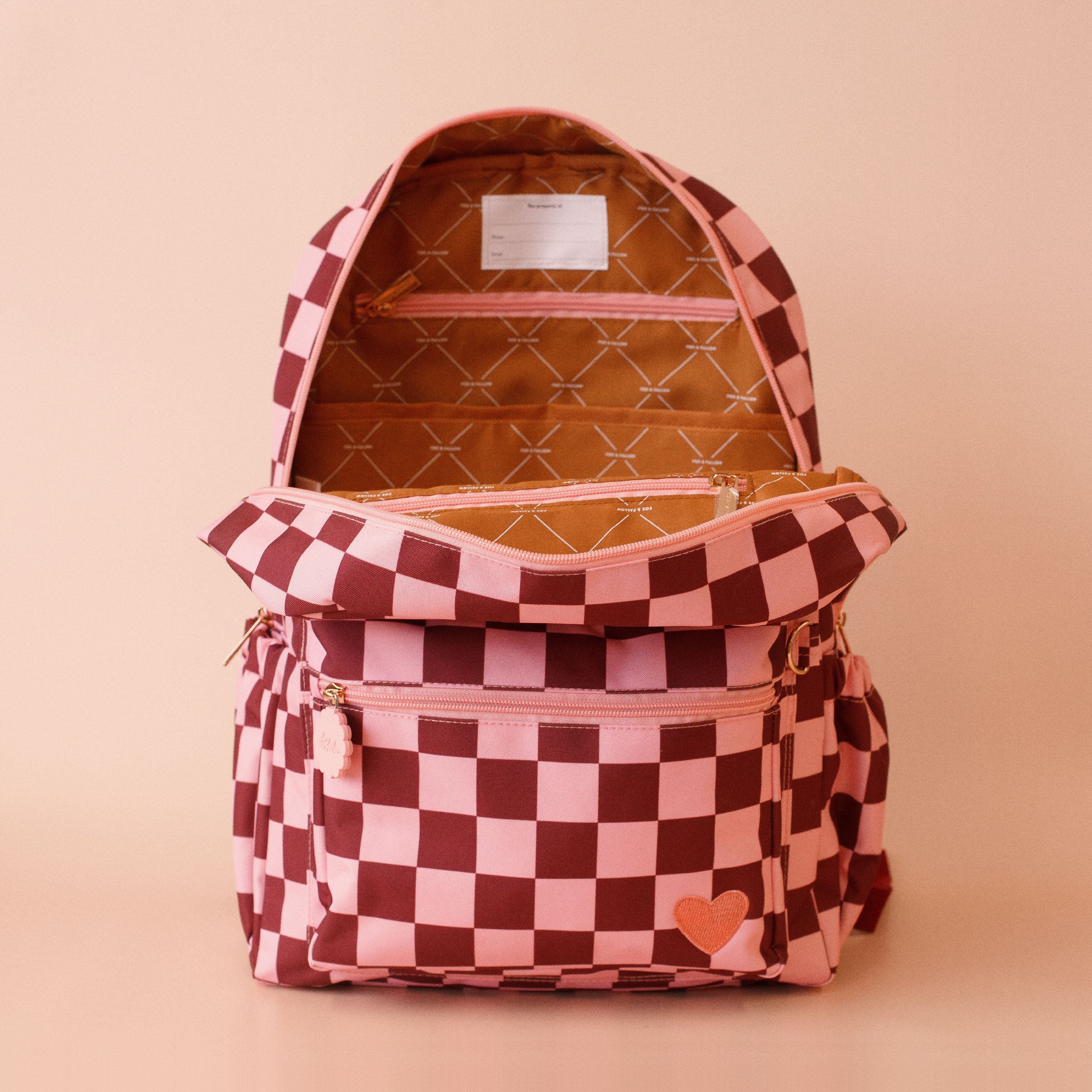 Cherry Check Backpack