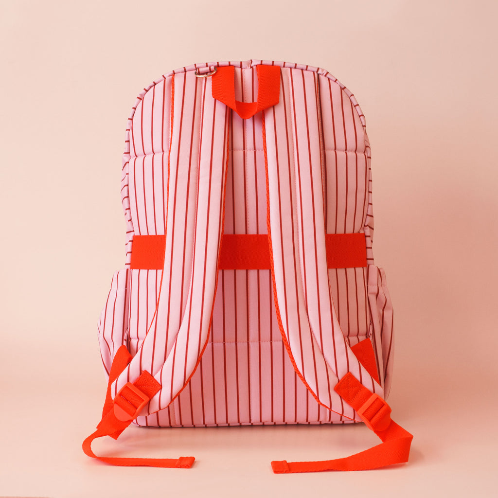 Strawberry Stripe Backpack - PRE-ORDER (JUNE)