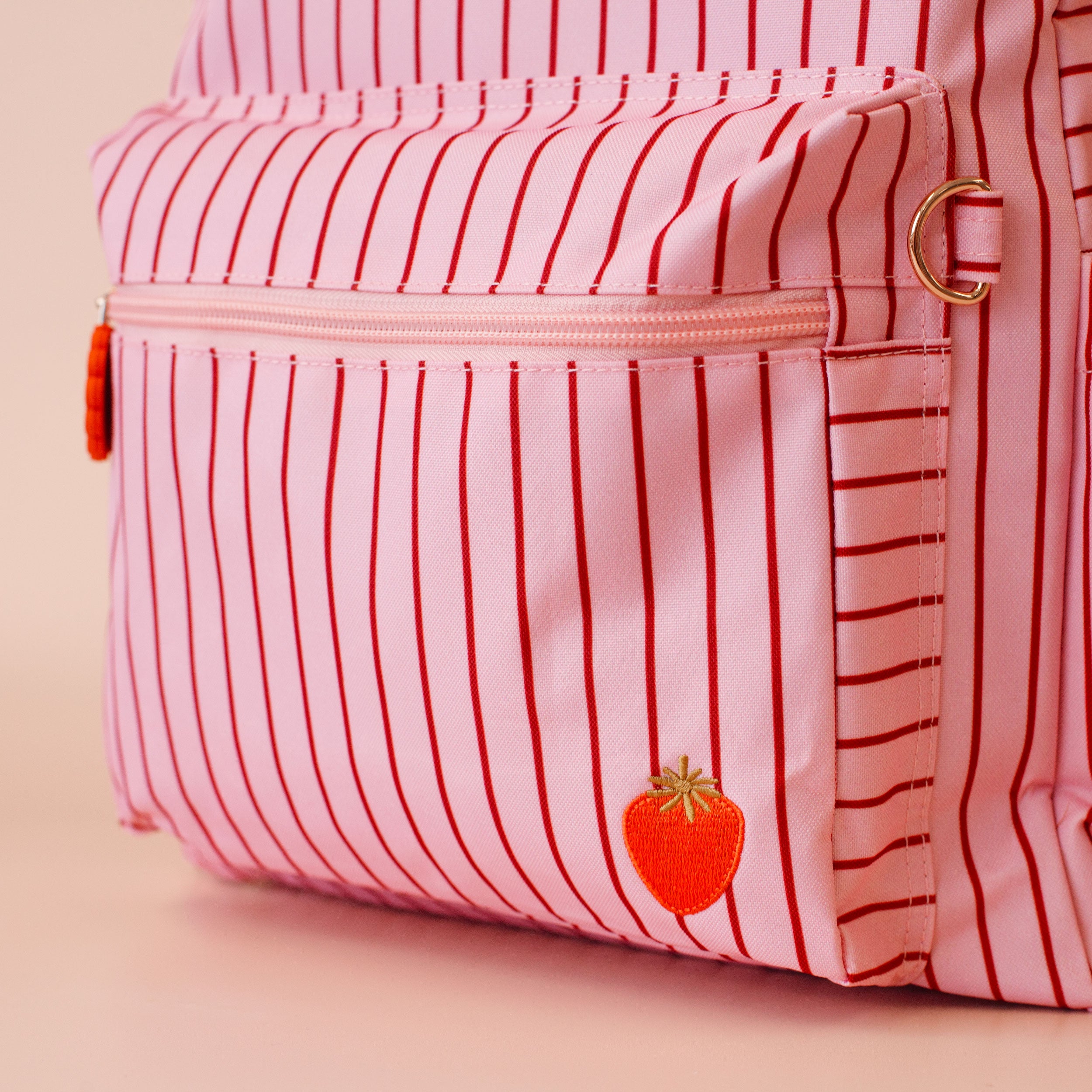 Strawberry Stripe Backpack - PRE-ORDER (JUNE)