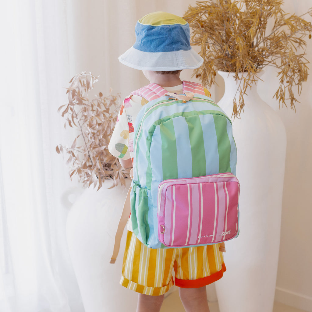 Fox & Fallow x Das Ist Maurice Stripes Junior Backpack - Medium 20L - PRE-ORDER (17 SEP)