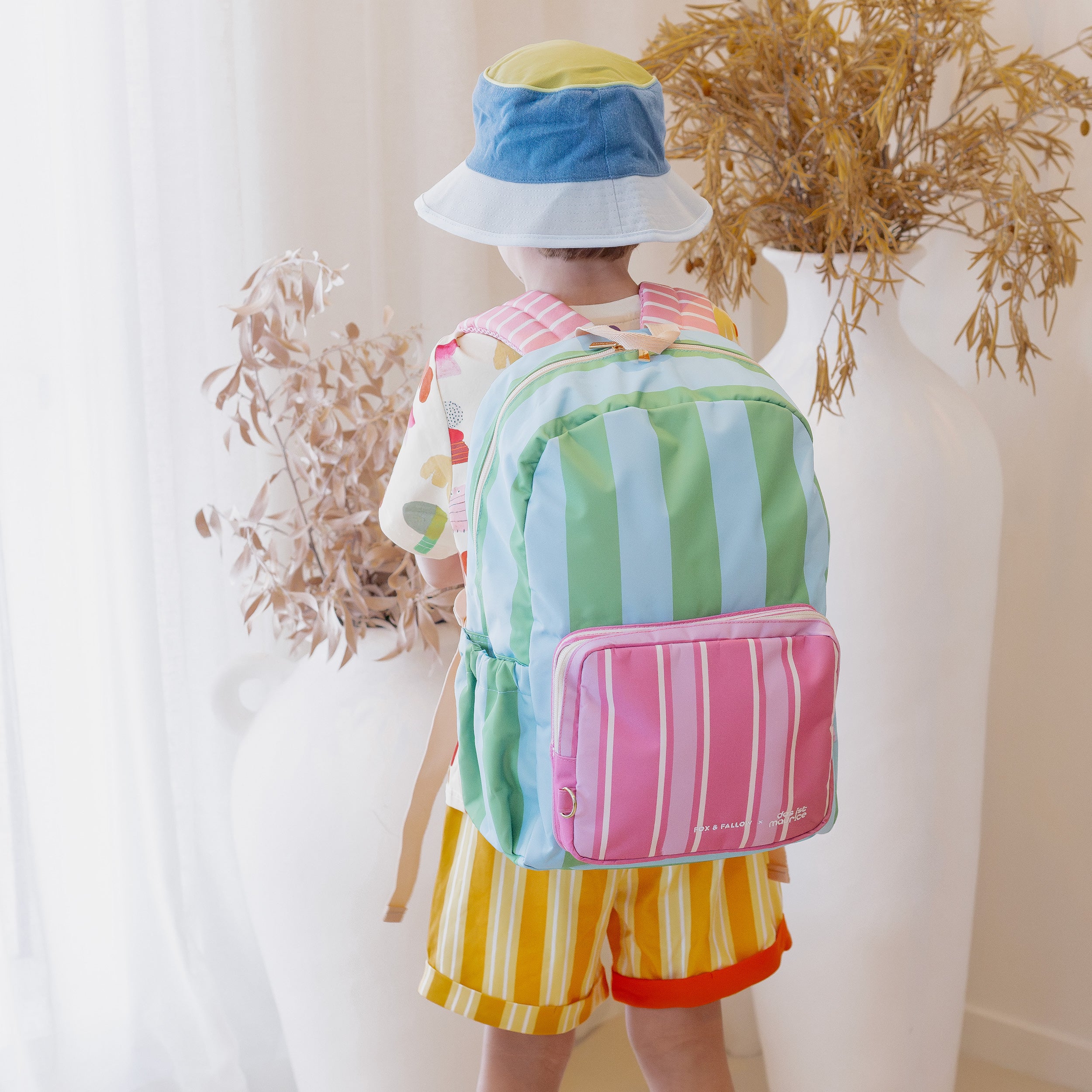 Fox & Fallow x Das Ist Maurice Stripes Junior Backpack - Medium 20L - PRE-ORDER (17 SEP)