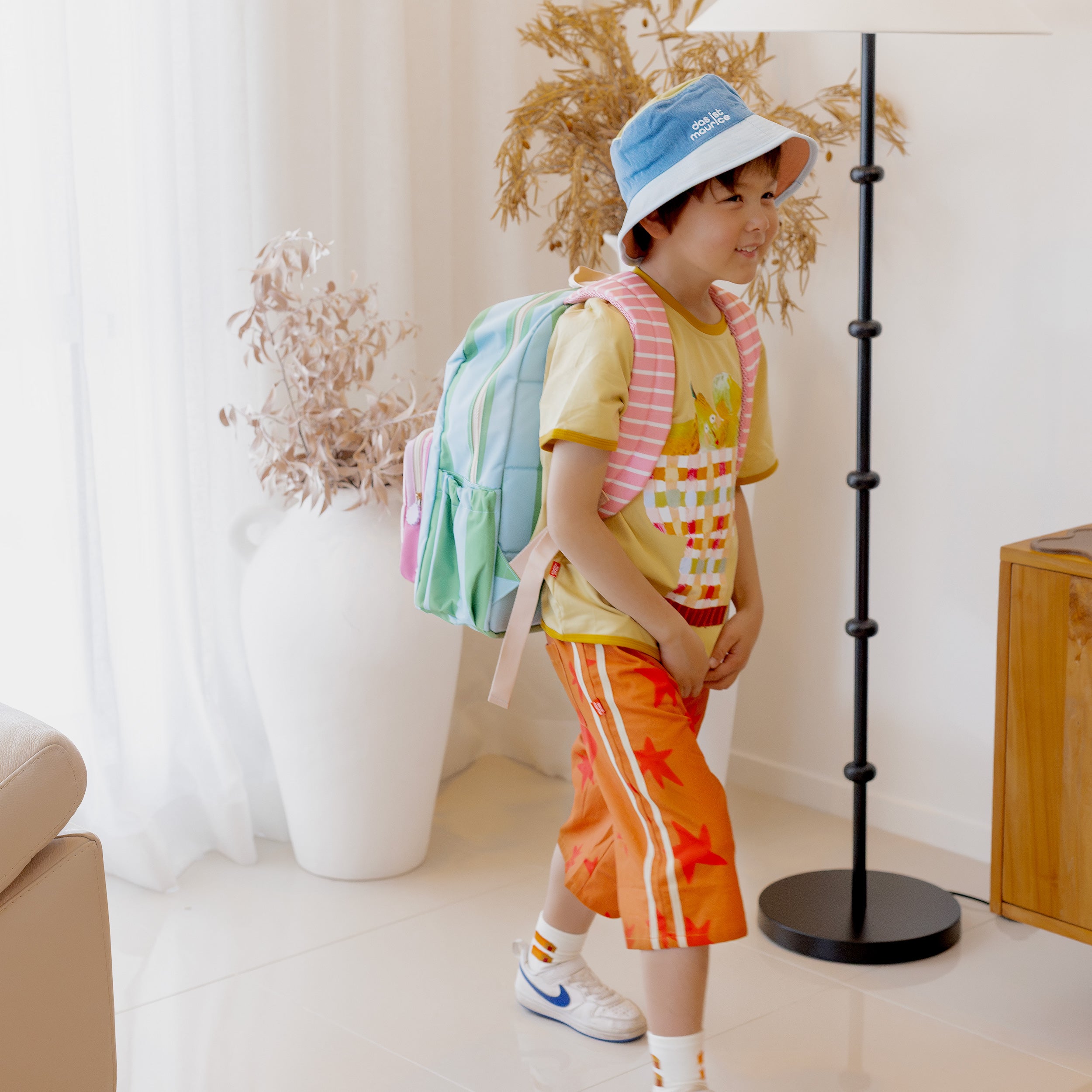 Fox & Fallow x Das Ist Maurice Stripes Junior Backpack - Medium 20L - PRE-ORDER (17 SEP)