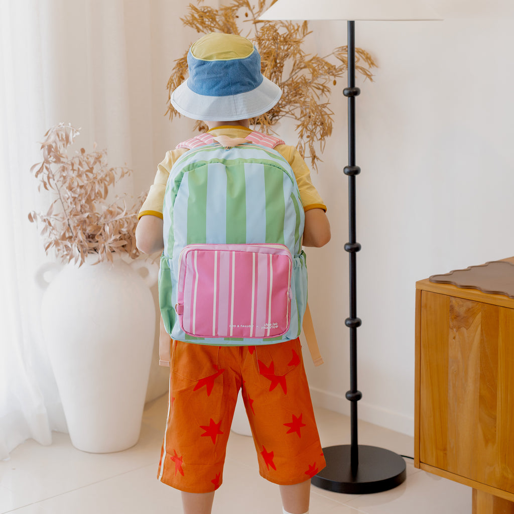 Fox & Fallow x Das Ist Maurice Stripes Junior Backpack - Medium 20L - PRE-ORDER (17 SEP)