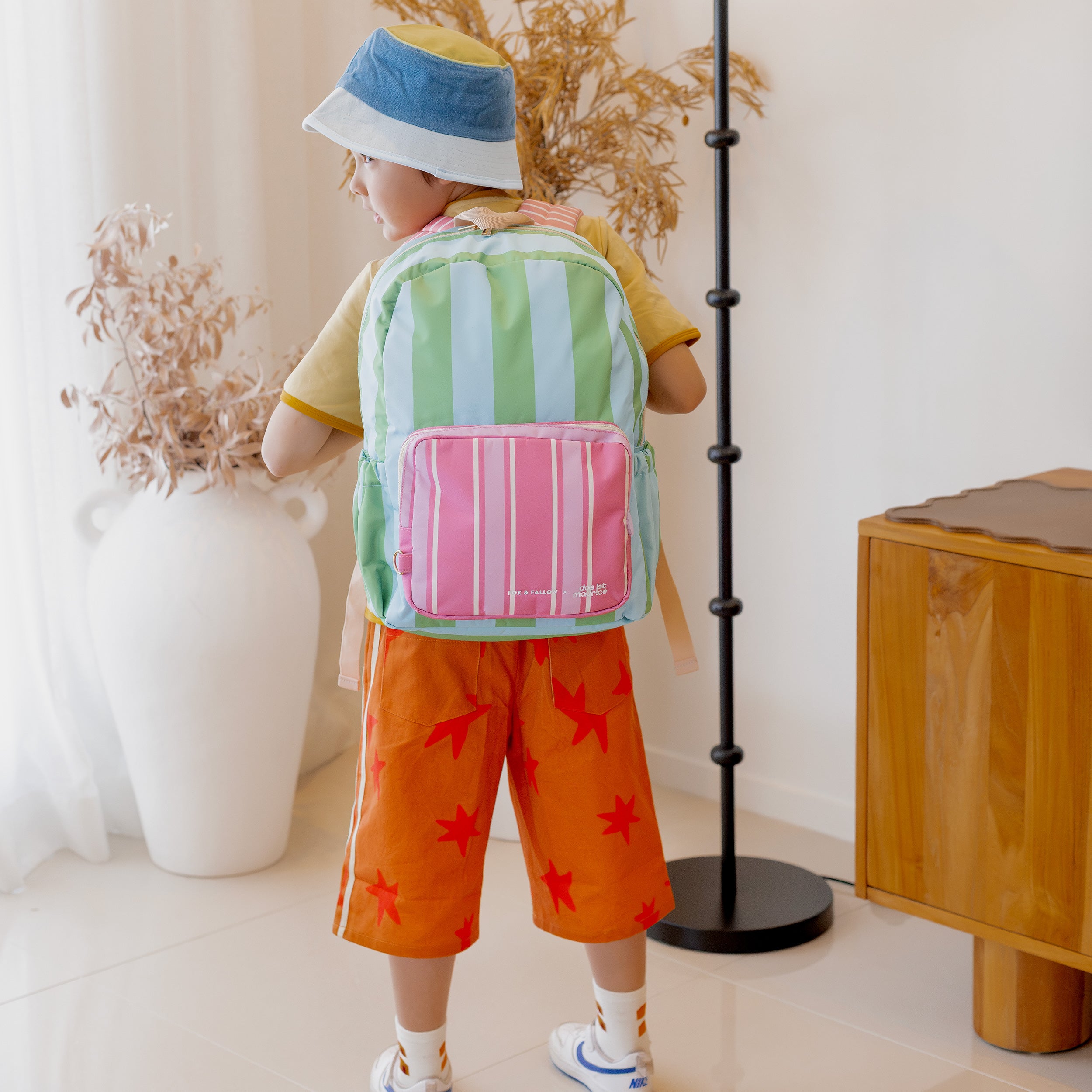 Fox & Fallow x Das Ist Maurice Stripes Junior Backpack - Medium 20L - PRE-ORDER (17 SEP)