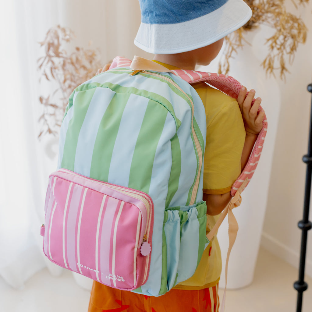Fox & Fallow x Das Ist Maurice Stripes Junior Backpack - Medium 20L - PRE-ORDER (17 SEP)