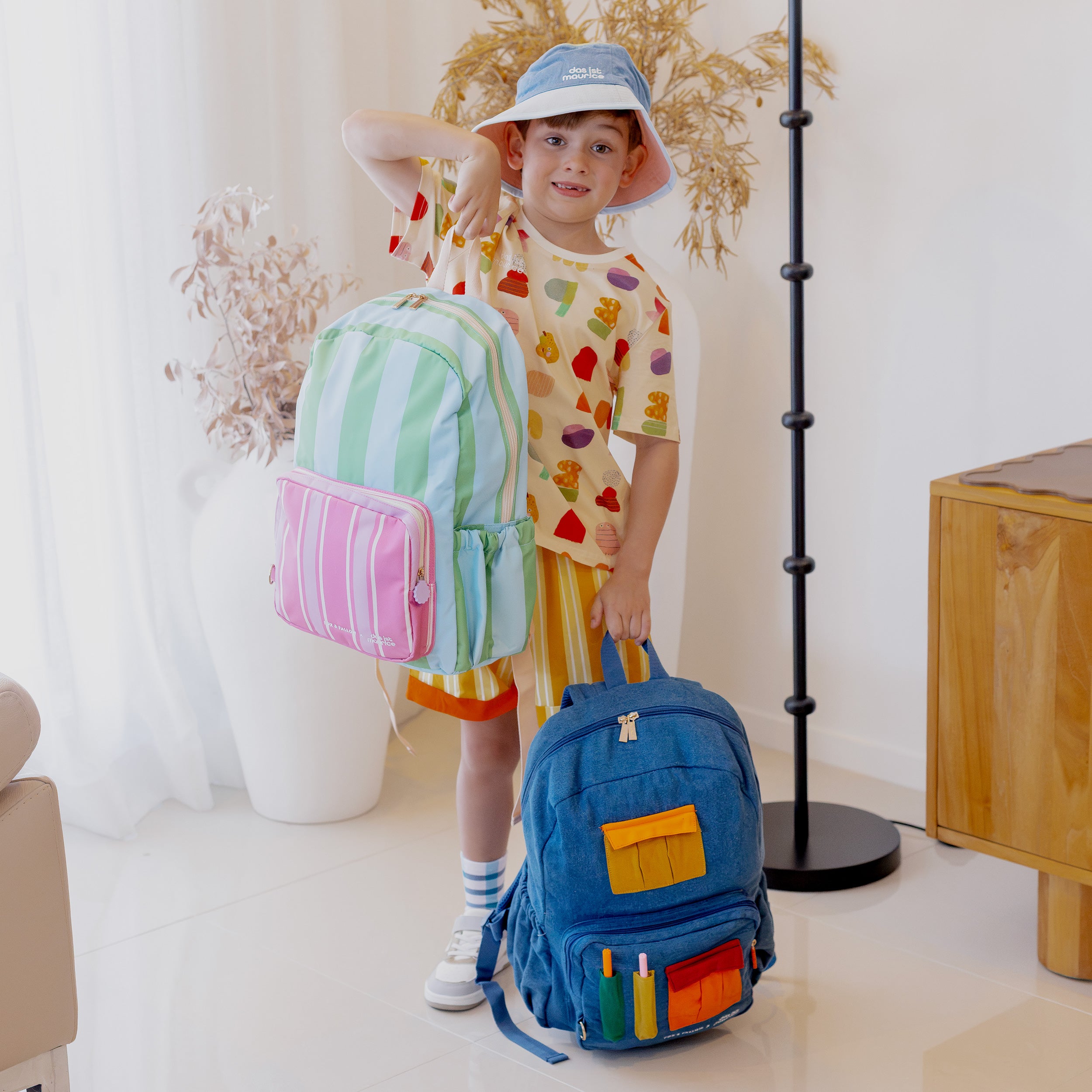 Fox & Fallow x Das Ist Maurice Denim Pocket Junior Backpack - Medium 20L - PRE-ORDER (17 SEP)