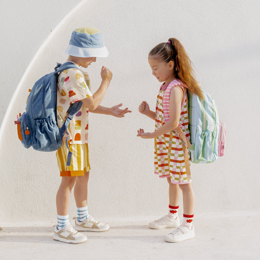 Fox & Fallow x Das Ist Maurice Stripes Junior Backpack - Medium 20L - PRE-ORDER (17 SEP)
