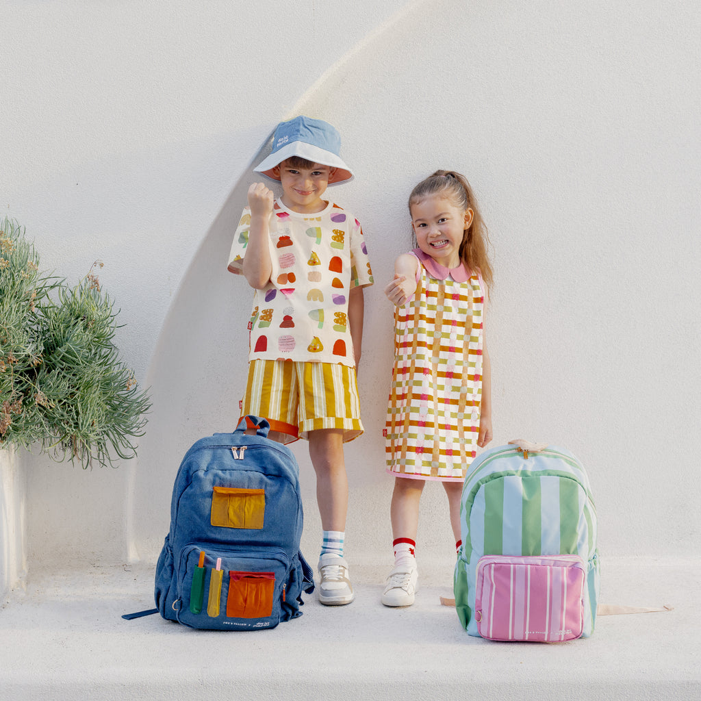 Fox & Fallow x Das Ist Maurice Denim Pocket Junior Backpack - Medium 20L - PRE-ORDER (17 SEP)
