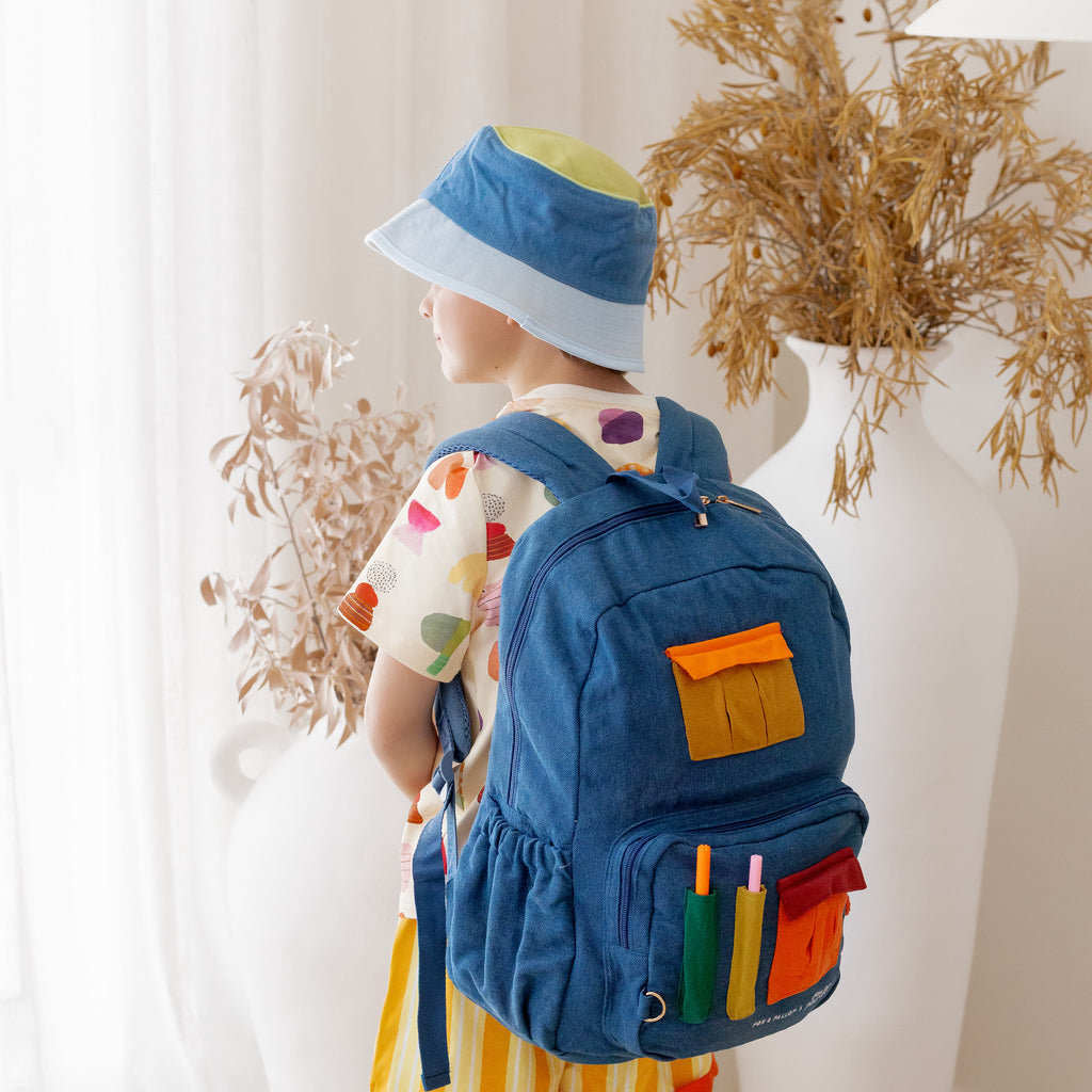 Fox & Fallow x Das Ist Maurice Denim Pocket Junior Backpack - Medium 20L - PRE-ORDER (17 SEP)