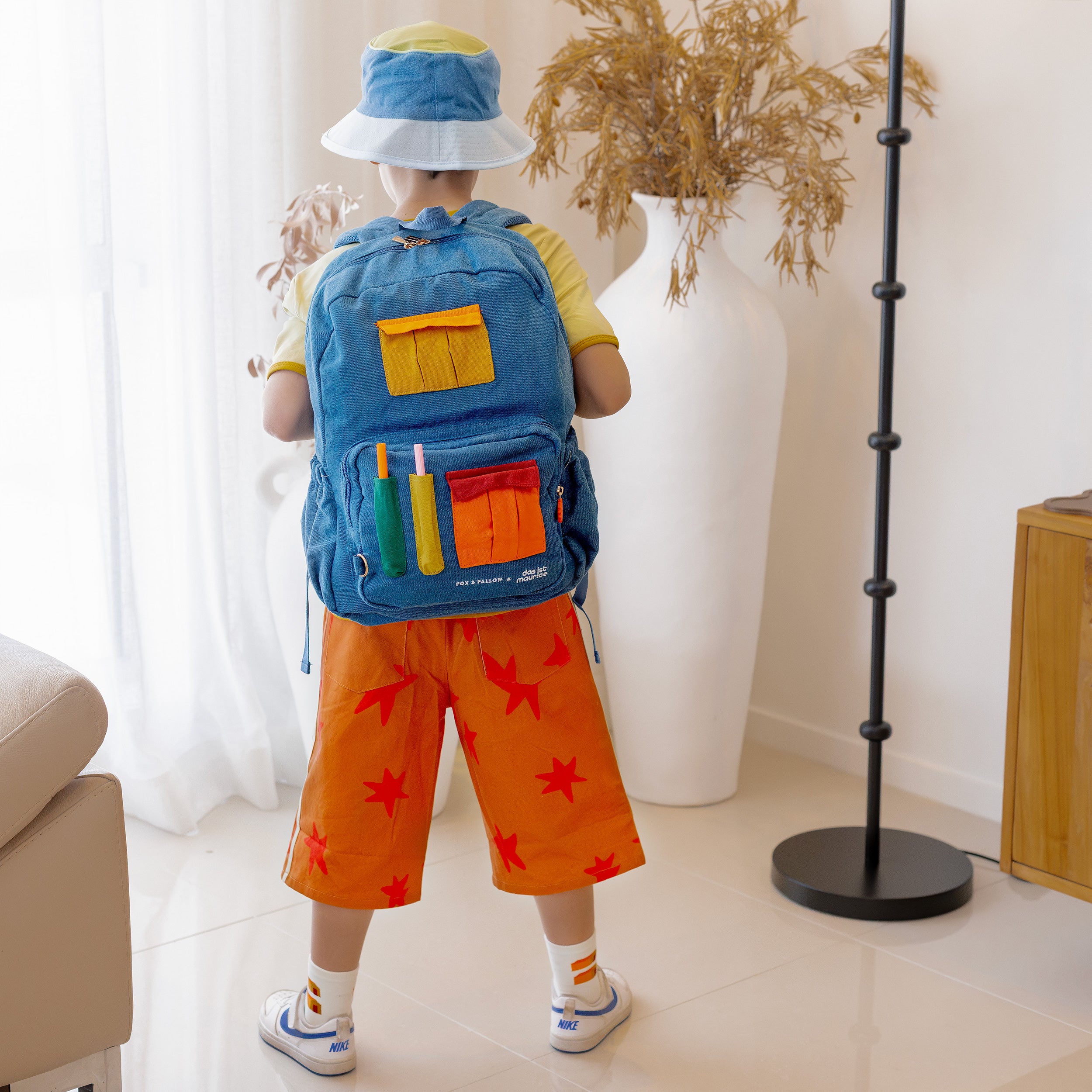 Fox & Fallow x Das Ist Maurice Denim Pocket Junior Backpack - Medium 20L - PRE-ORDER (17 SEP)