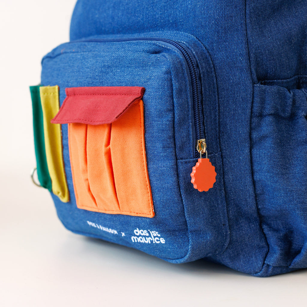 Fox & Fallow x Das Ist Maurice Denim Pocket Junior Backpack - Medium 20L - PRE-ORDER (17 SEP)