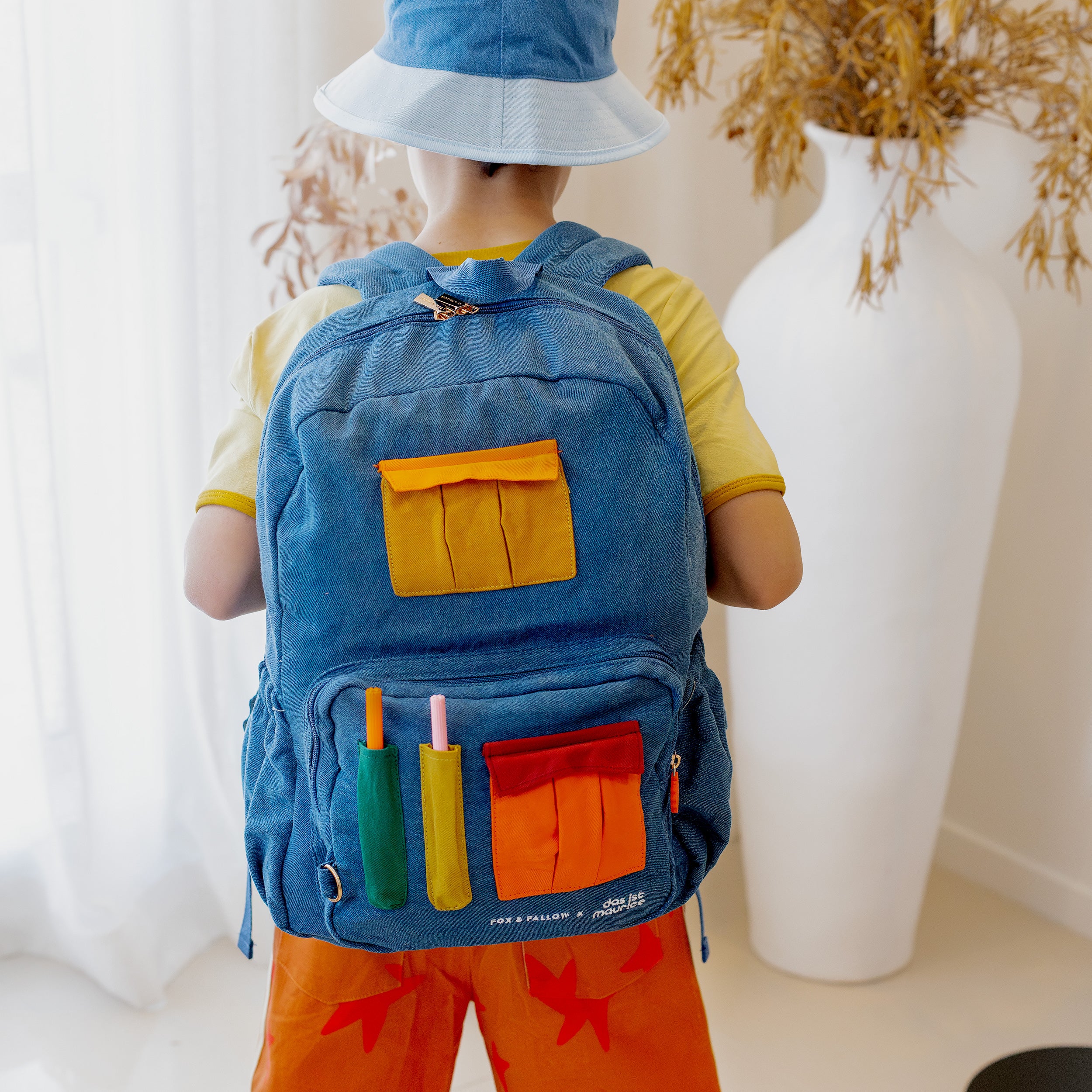 Fox & Fallow x Das Ist Maurice Denim Pocket Junior Backpack - Medium 20L - PRE-ORDER (17 SEP)