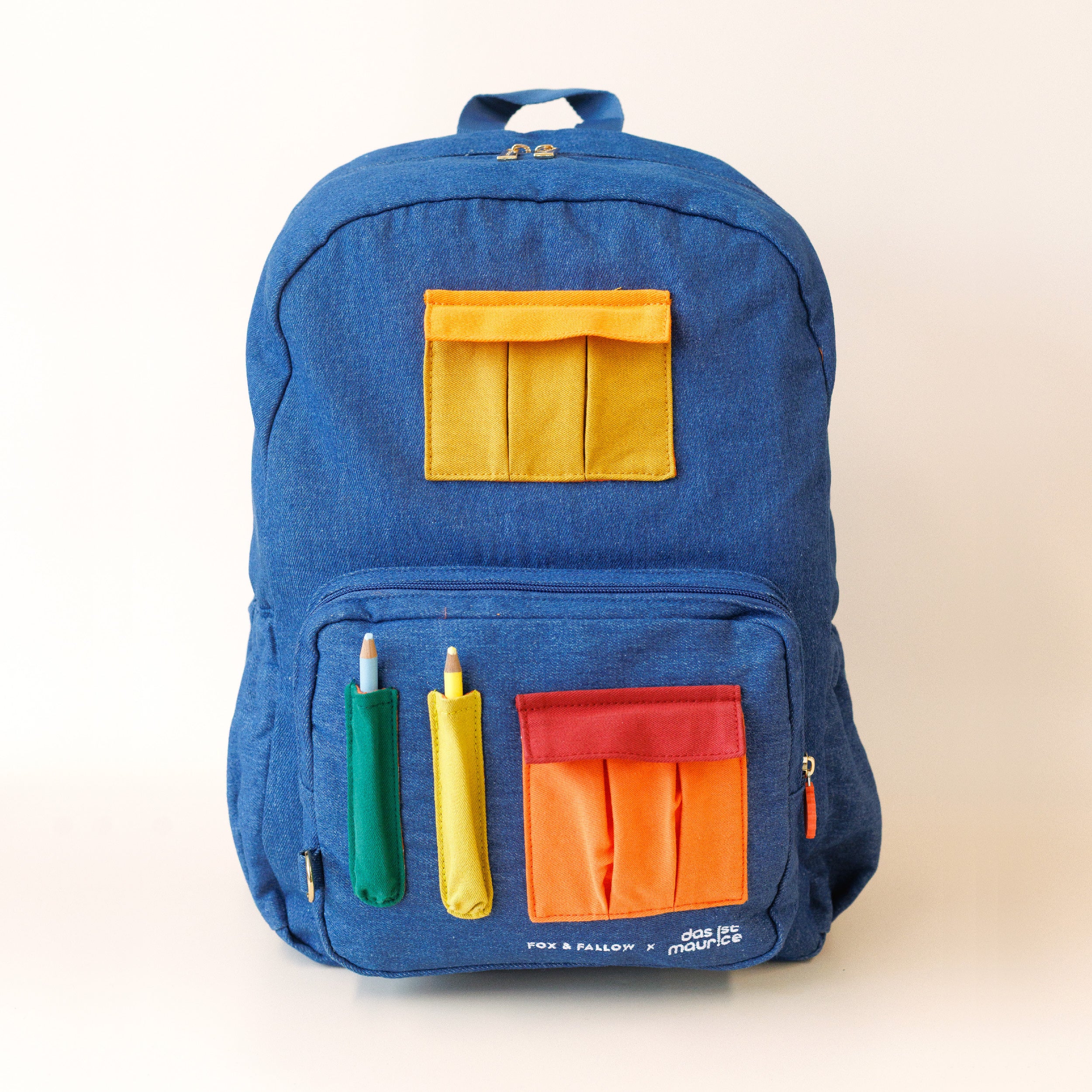 Fox & Fallow x Das Ist Maurice Denim Pocket Junior Backpack - Medium 20L - PRE-ORDER (17 SEP)