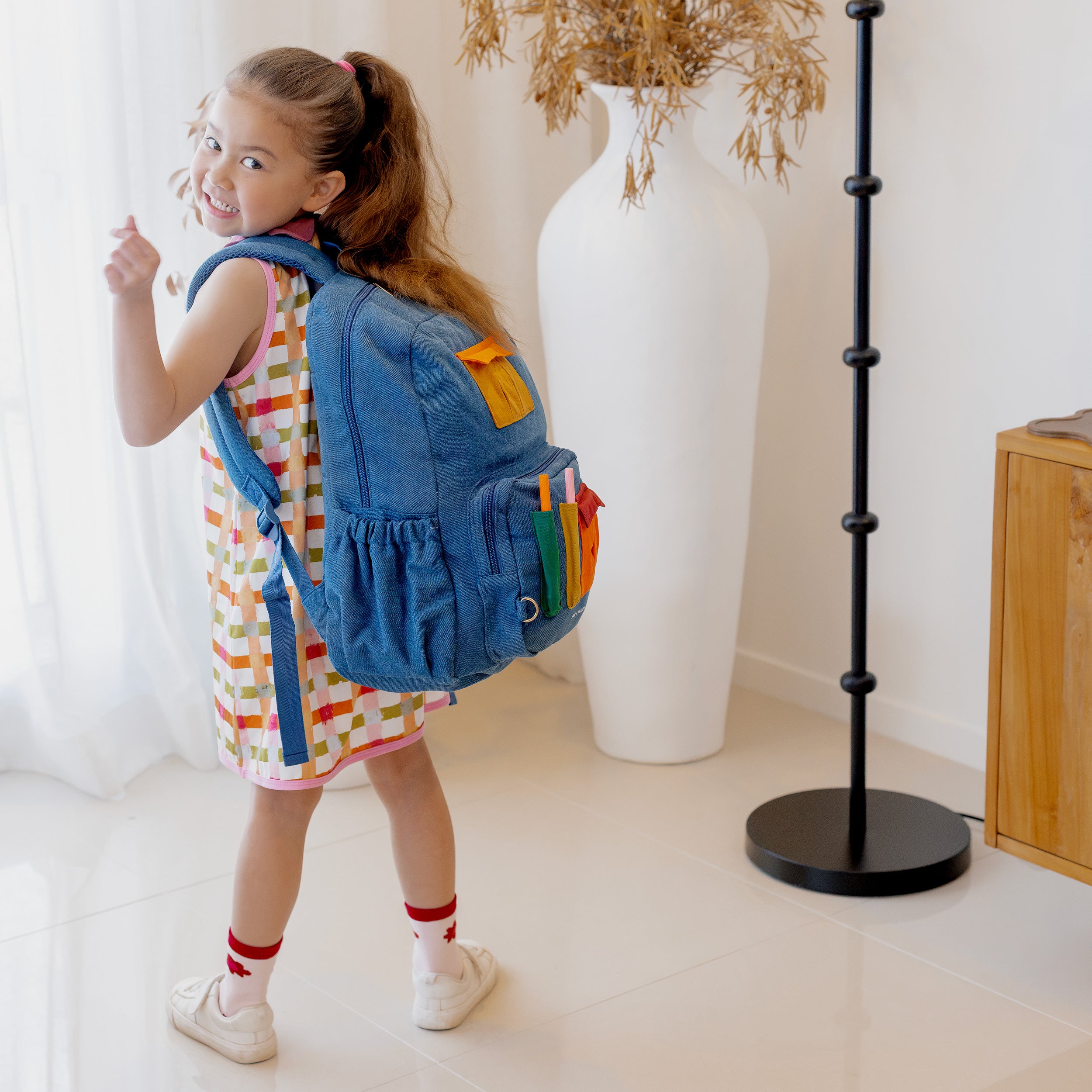 Fox & Fallow x Das Ist Maurice Denim Pocket Junior Backpack - Medium 20L - PRE-ORDER (17 SEP)