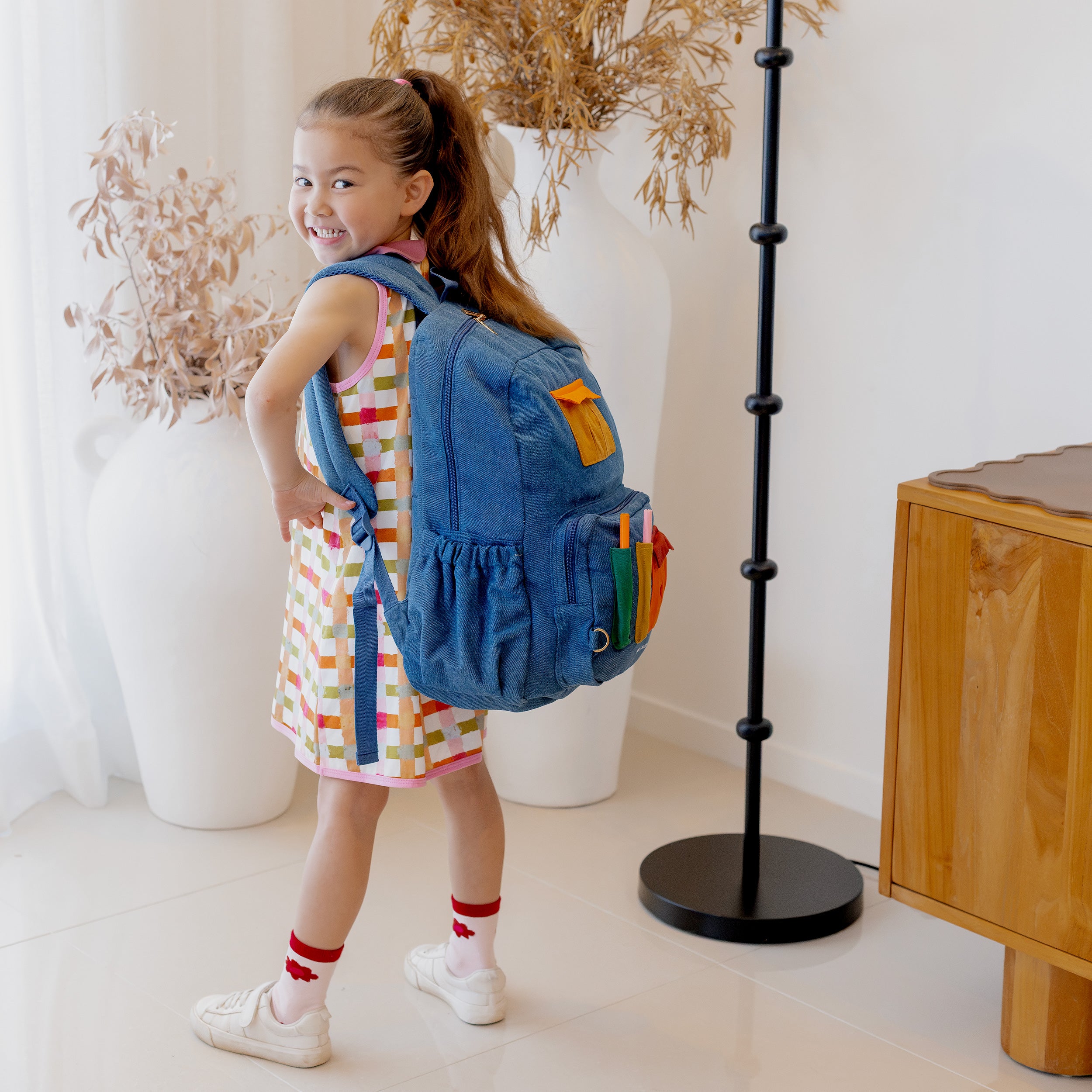 Fox & Fallow x Das Ist Maurice Denim Pocket Junior Backpack - Medium 20L - PRE-ORDER (17 SEP)