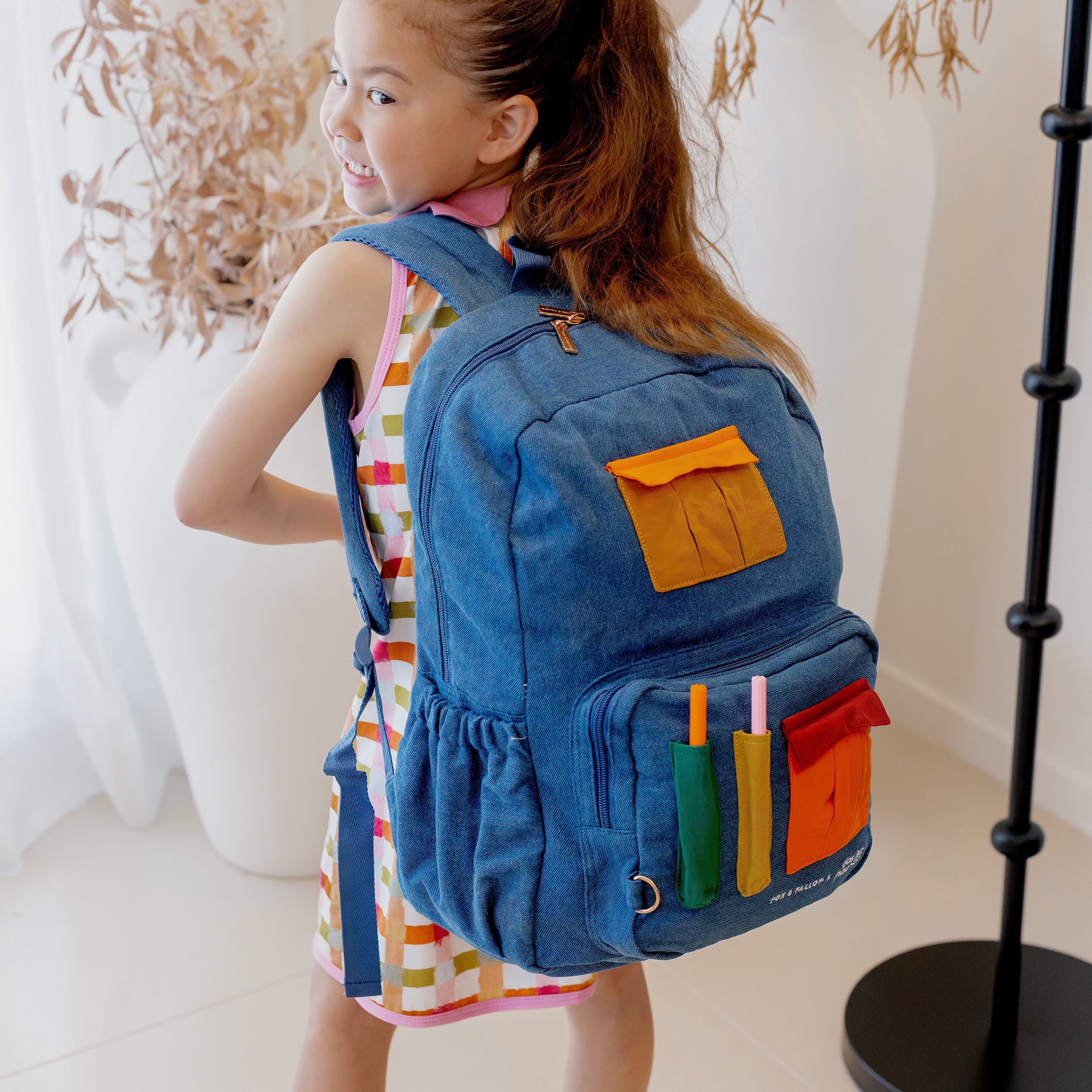 Fox & Fallow x Das Ist Maurice Denim Pocket Junior Backpack - Medium 20L - PRE-ORDER (17 SEP)