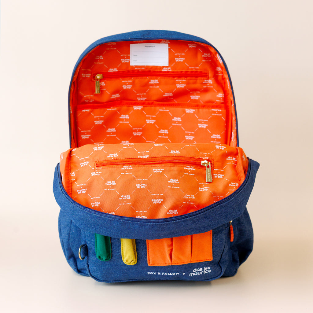 Fox & Fallow x Das Ist Maurice Denim Pocket Junior Backpack - Medium 20L - PRE-ORDER (17 SEP)