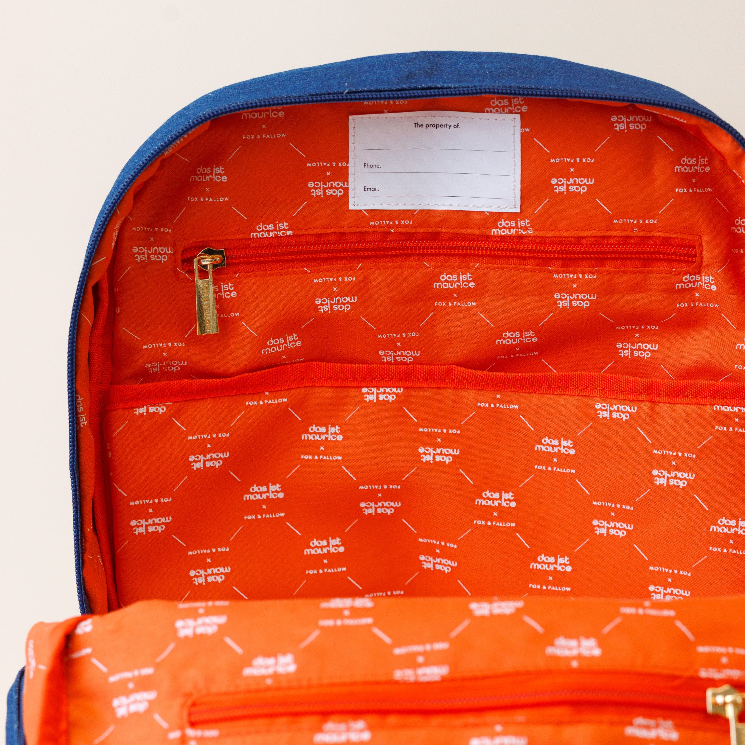 Fox & Fallow x Das Ist Maurice Denim Pocket Junior Backpack - Medium 20L - PRE-ORDER (17 SEP)