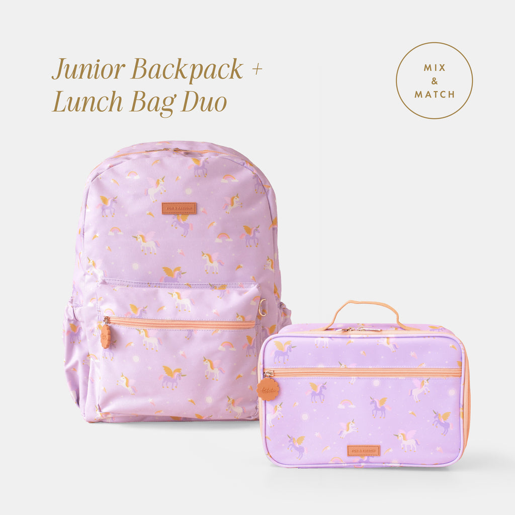 Junior Backpack + Lunch Bag Duo Bundle