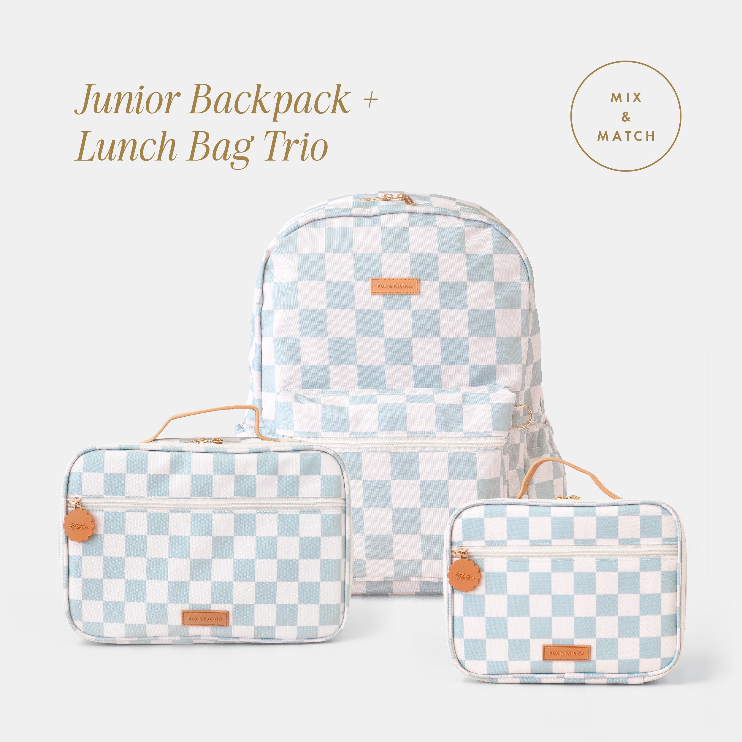 Junior Backpack + Lunch Bag Trio Bundle
