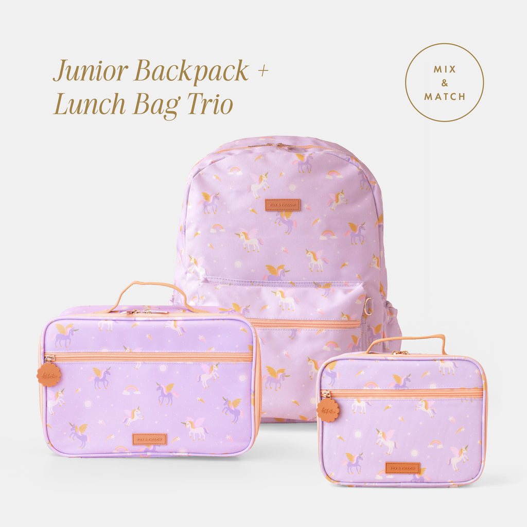 Junior Backpack + Lunch Bag Trio Bundle