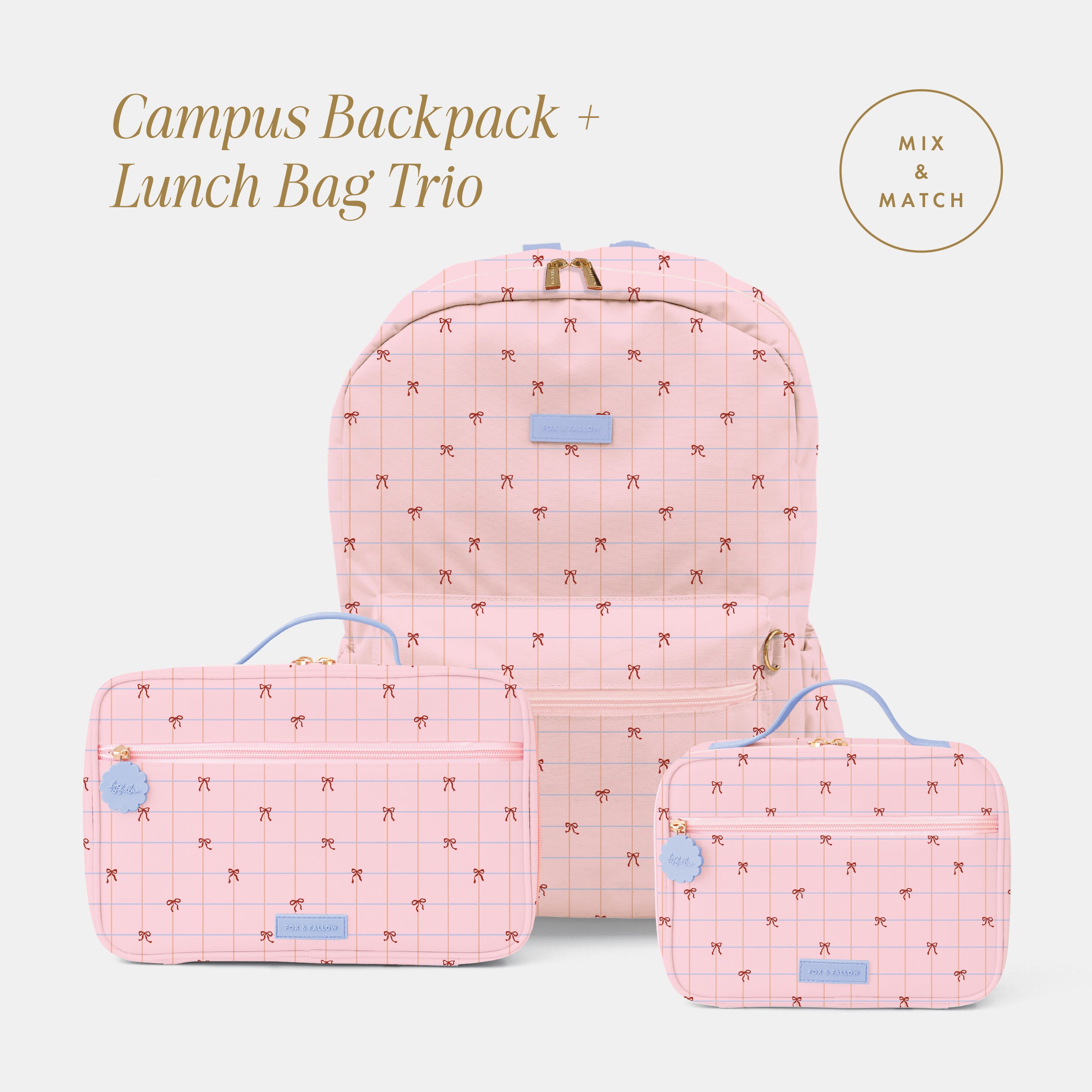 Campus Backpack + Lunch Bag Trio Bundle - PRE-ORDER (OCTOBER)