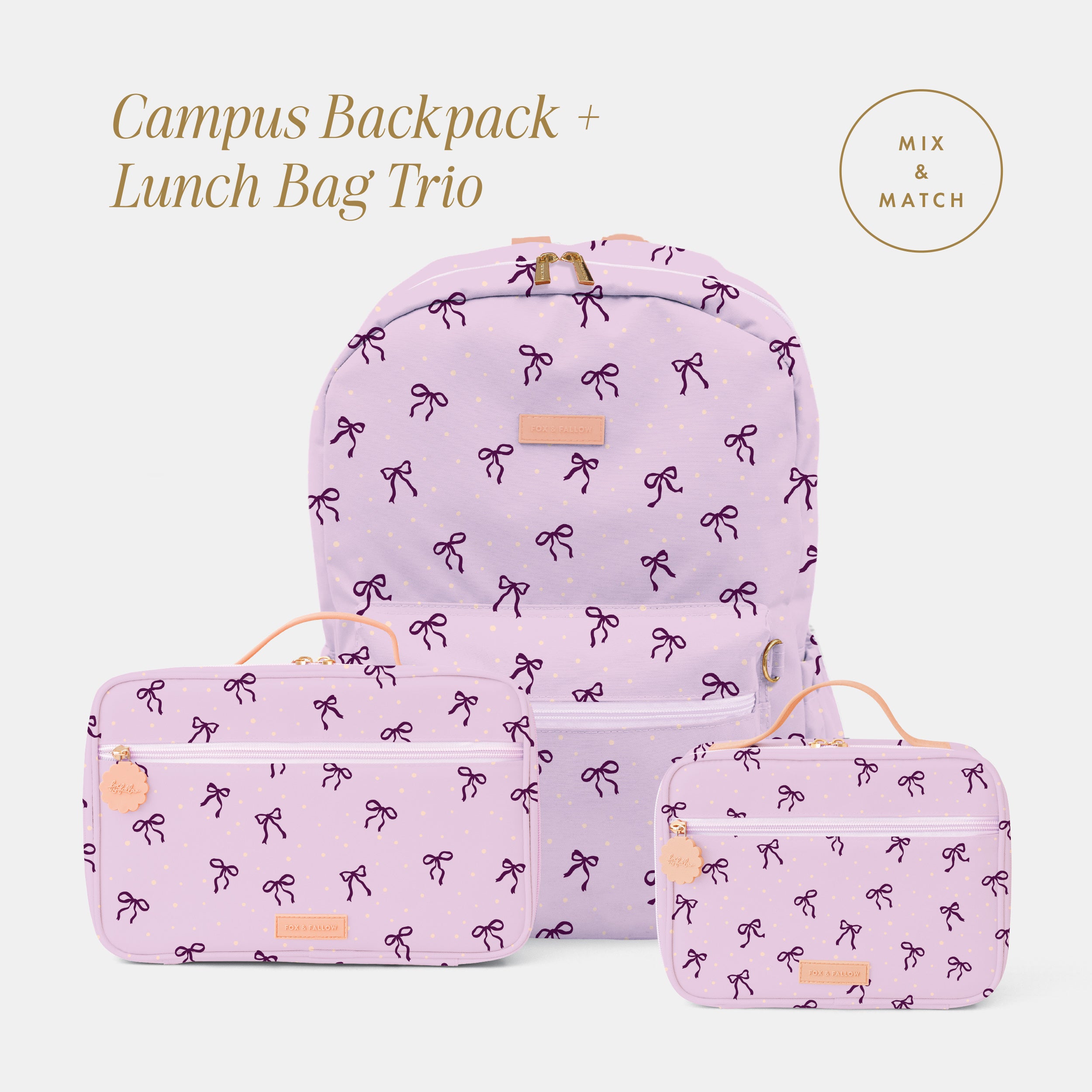 Campus Backpack + Lunch Bag Trio Bundle - PRE-ORDER (OCTOBER)