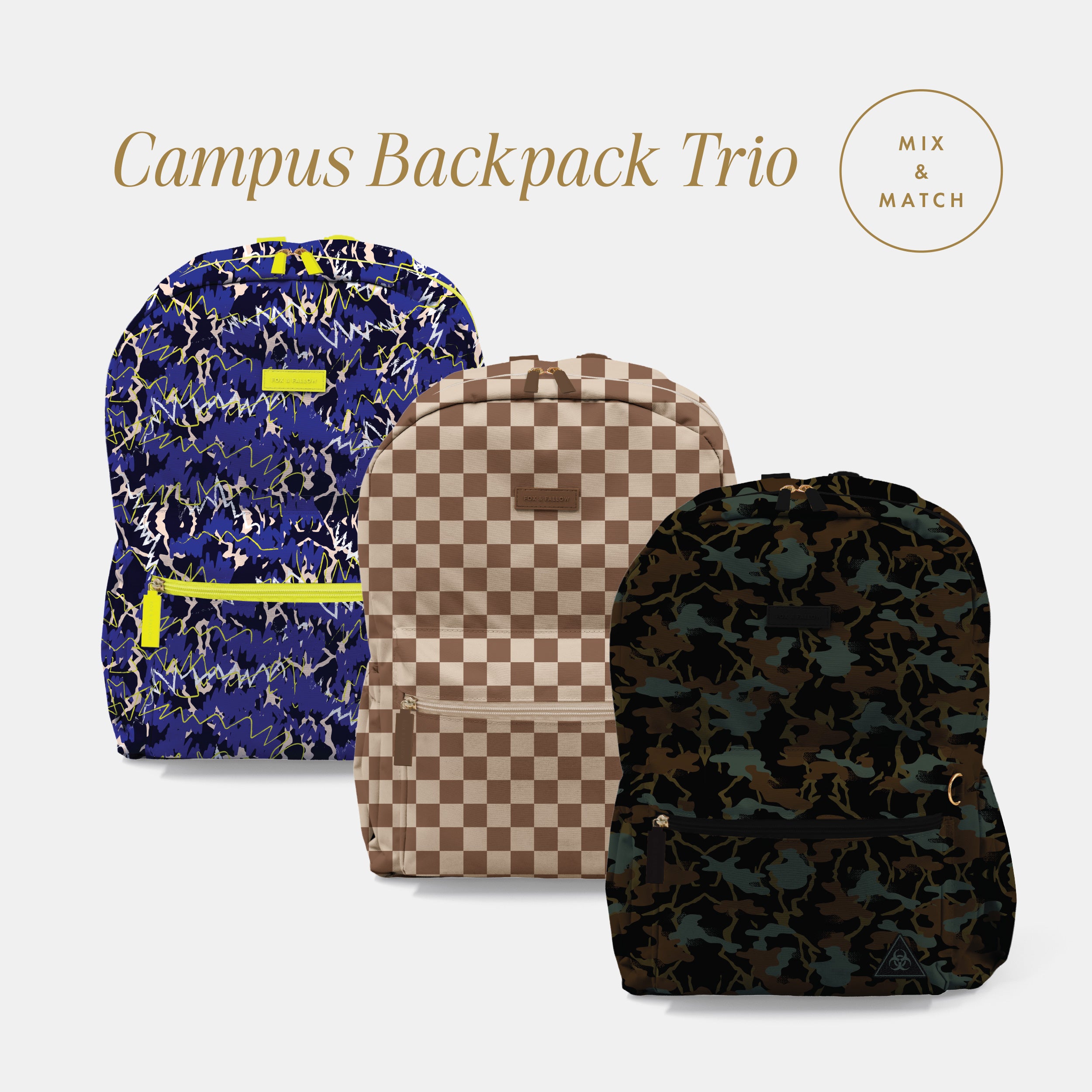 Campus Backpack Trio Bundle - PRE-ORDER (OCTOBER)