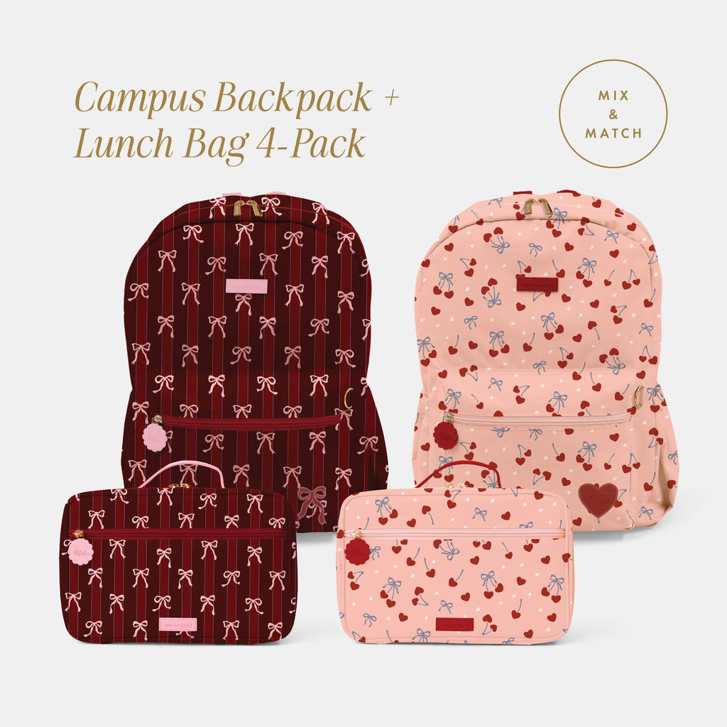 Campus Backpack + Lunch Bag 4-Pack Bundle - PRE-ORDER (OCTOBER)