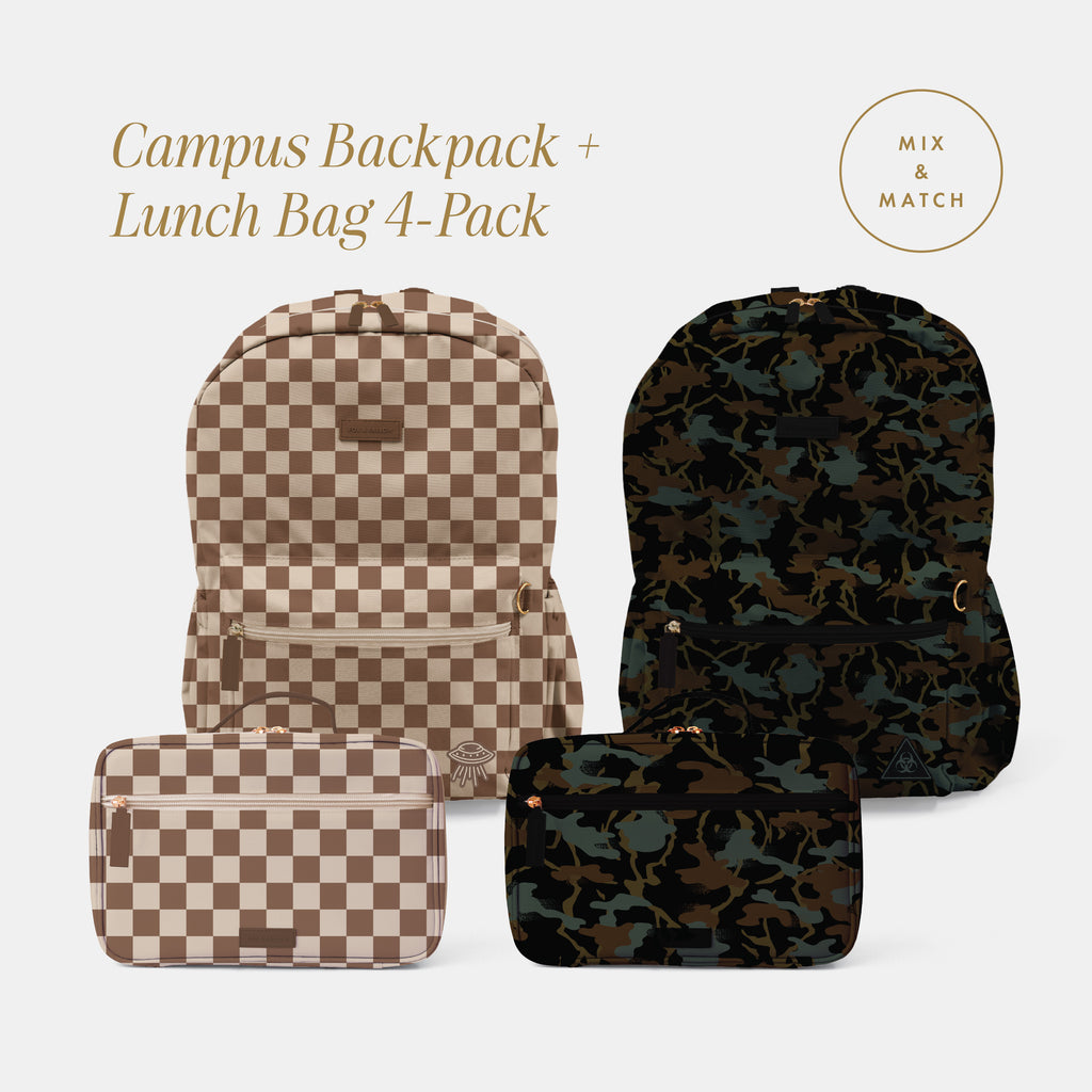 Campus Backpack + Lunch Bag 4-Pack Bundle - PRE-ORDER (OCTOBER)