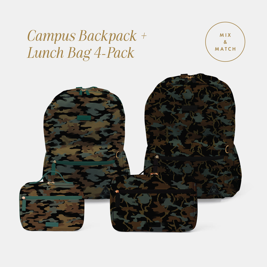 Campus Backpack + Lunch Bag 4-Pack Bundle - PRE-ORDER (OCTOBER)