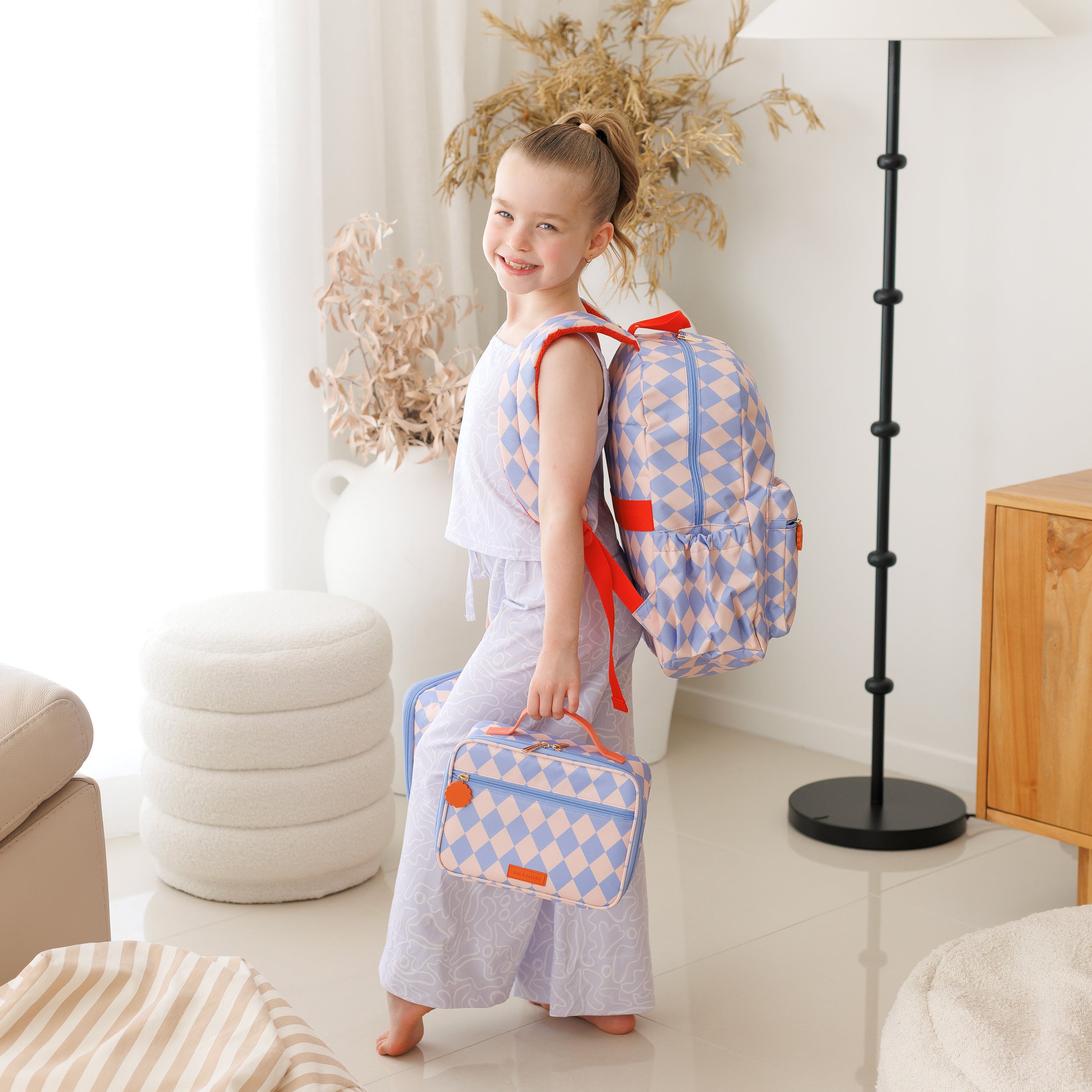 Blue Diamonds Mini Lunch Bag