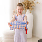 Blue Diamonds Large Pencil Case