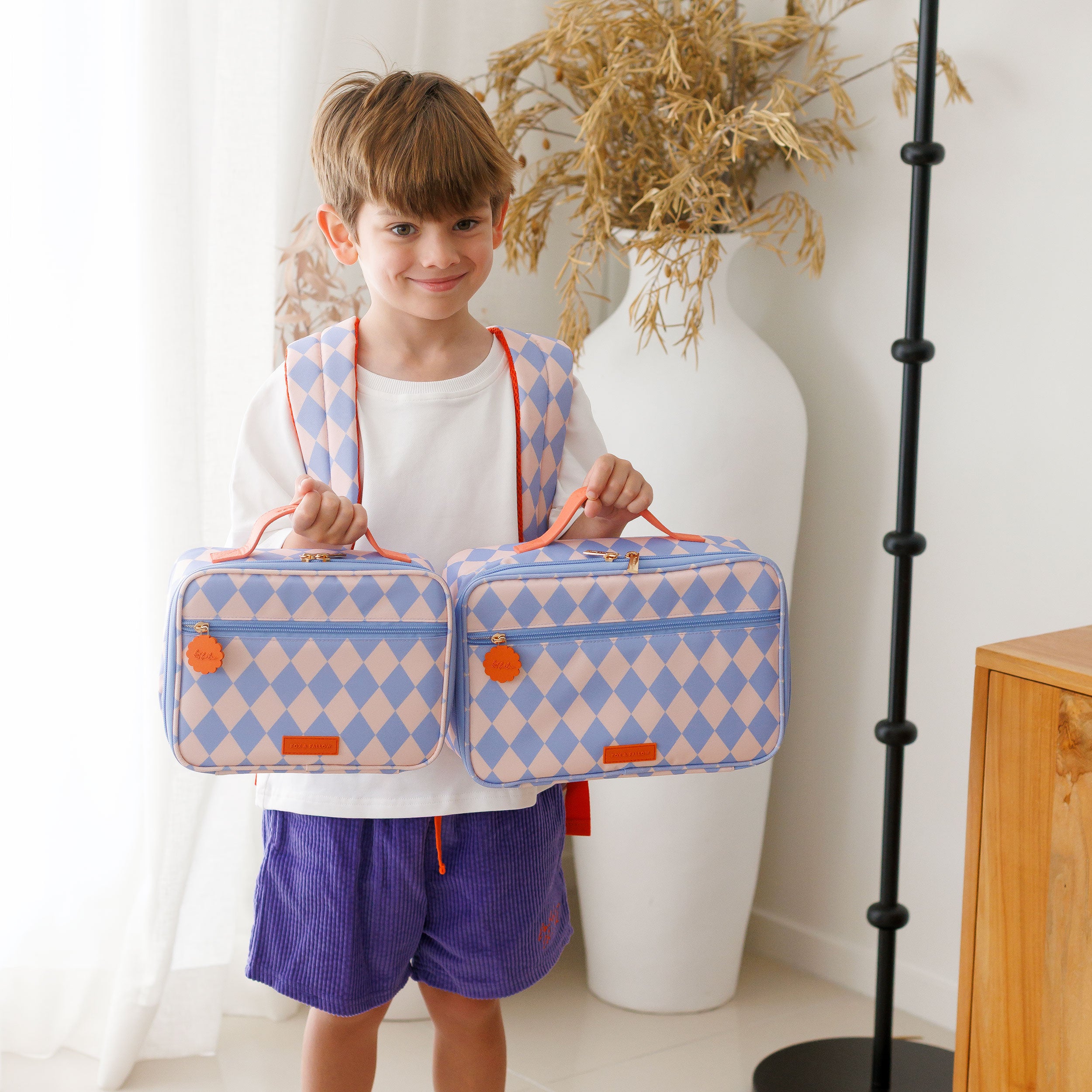 Blue Diamonds Mini Lunch Bag