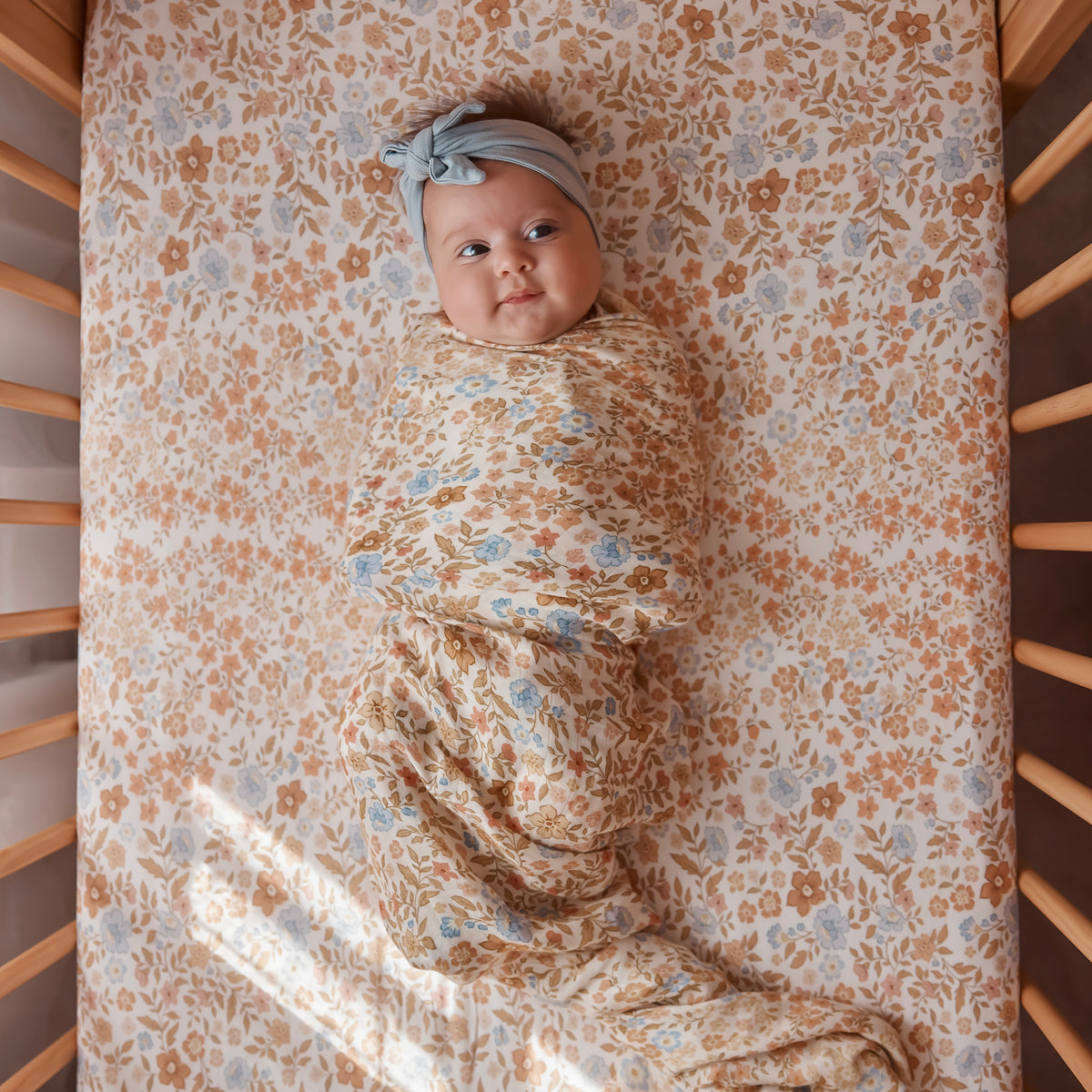 Broderie Organic Fitted Bassinet Sheet/Change Pad Cover